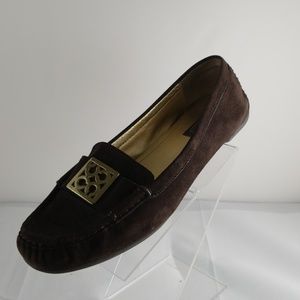 coach brown slip on loafers size 7.5M